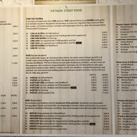 Karte mit Auszeichnung veganer Gerichte at DO's in Stuttgart