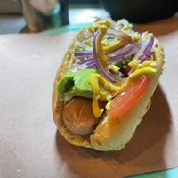 Hotdog  at La Cordobesita in Tulum