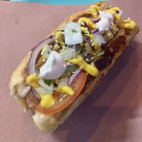 Hotdog  at La Cordobesita in Tulum