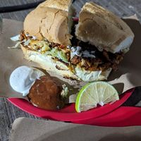 Torta Chorizo at La Cordobesita in Tulum