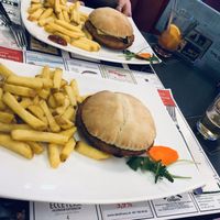Vegan burger menu at Mel's Bar & Diner in Basel
