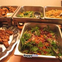 A choice of dishes at Nutriland Vegan Health Food Centre in Penang