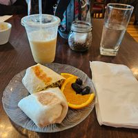Potato mushroom wrap! at The Arbor Coffee House in Warren