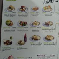 Vegan menu at Koktem in Astana