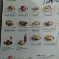 Vegan menu at Koktem in Astana