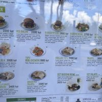 vegan menu  at Koktem in Astana