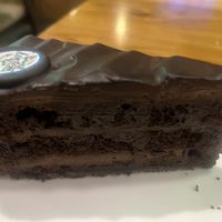 Delicious vegan chocolate cake  at Koktem in Astana