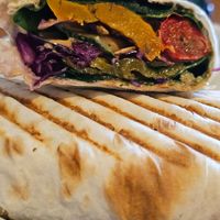 Pumpkin and laminaria wrap at Koktem in Astana