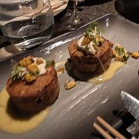 Jackfruit "crab cakes" at Ascend in Bellevue