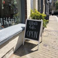 Outside   at Wilfrids Cafe in Ripon
