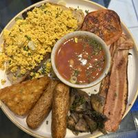 vegan breakfast, ~£15  at Heisenberg Coffee Co in Richmond