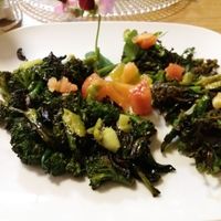 charred broccoletti with olives and crushed tomatoes at Racines Bruno Cirino in Nice