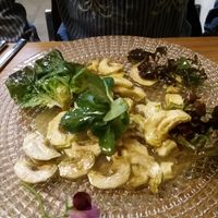 raw artichoke salad at Racines Bruno Cirino in Nice