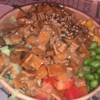 Veggie Poke Bowl. at Foodhallen in The Hague