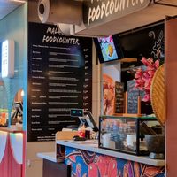 Food stand at Foodhallen in The Hague