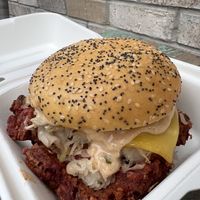 This Reuben is so photogenic  at The Plant Based & Juice Bar in Danville