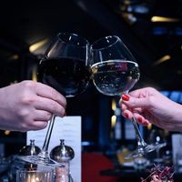 Wine  at Roca Mangal in South East London