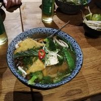 Vegan pho with fried tofu at Pho in Berlin