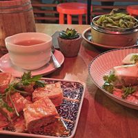 Tofu Spieße, Edamame, Sommerrollen at Pho in Berlin