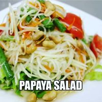 Thai style papaya salad at Chada Thai in Norman