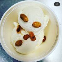 Homemade coconut ice cream at Chada Thai in Norman