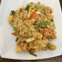 Pineapple Fried Rice(Vegan version no eggs )  at Chada Thai in Norman