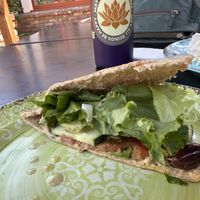 Mediterranean Vegan sandwich   at Cafe Dolce in Solvang