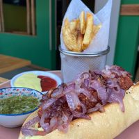 Vegan Hot Dog  at Mr Veggie San Pedro in San Pedro