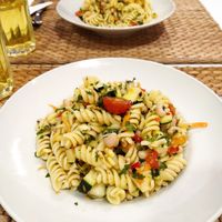 Pasta salad at Shanti in Braga