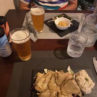 Due antipasti buonissimi!  at Il Pangolino in Casale Monferrato