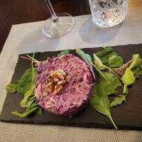 Pasticcio di cavolo viola e Maio veg at Il Pangolino in Casale Monferrato
