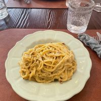 Carbonara at Il Pangolino in Casale Monferrato