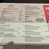 Menu   at MoschMosch in Mannheim