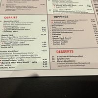 Menu   at MoschMosch in Mannheim