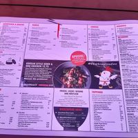 The menu at MoschMosch in Mannheim