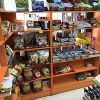 Shelves at Universo Vegano in Madrid