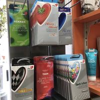 Vegan condone  at Universo Vegano in Madrid