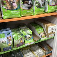 Vegan dog food  at Universo Vegano in Madrid