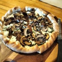 Funghi pizza   at Shedshaker Brewing Company in Castlemaine