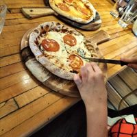 Margherita pizzas   at Shedshaker Brewing Company in Castlemaine