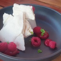 Vegan panna cotta at Shedshaker Brewing Company in Castlemaine