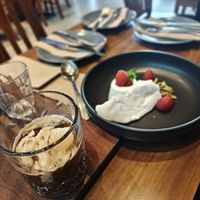 Vegan affogatto and panna cotta at Shedshaker Brewing Company in Castlemaine
