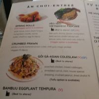 menu at Bambuu in Randwick