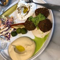 Falafel Plate at Shalom Y'all in Portland
