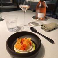 White asparagus panna cotta  at FARO in Tokyo