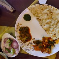 Served food. at Rasoi in Gangtok