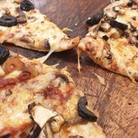 Vegan pizza at Moto La Pizza in Ramat Gan