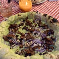 Edamame Pizza (vegan)  at Jill in Hamburg