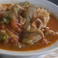 Eggplant Curry at Buddha Cafe in Samosir
