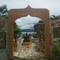 great patio at Buddha Cafe in Samosir